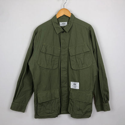 【中古品】【メンズ】 WAWW ワウ AJ MILITARY JACKET アメイジングジロー ミリタリージャケット ライトアウター 140-251120-yy-02-tei サイズ：L カラー：カーキ 万代Net店