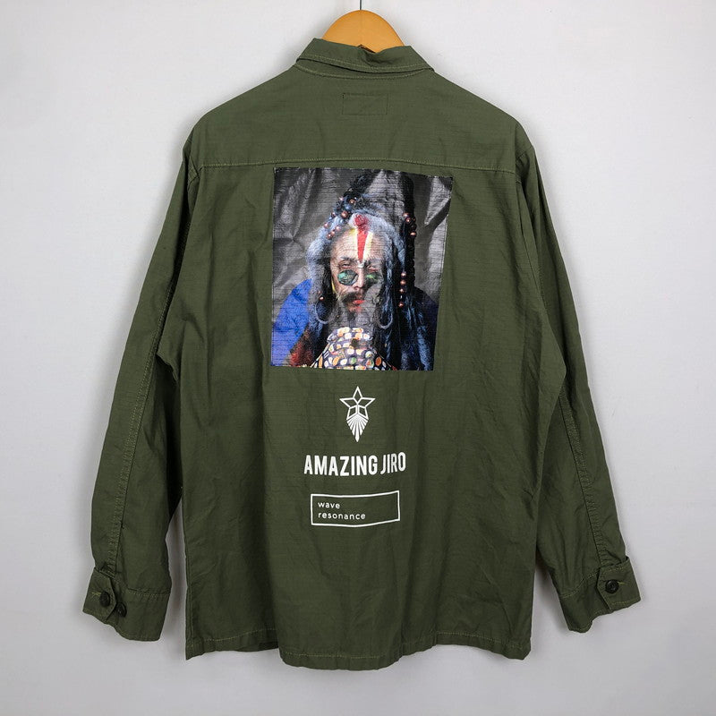 【中古品】【メンズ】 WAWW ワウ AJ MILITARY JACKET アメイジングジロー ミリタリージャケット ライトアウター 140-251120-yy-02-tei サイズ：L カラー：カーキ 万代Net店