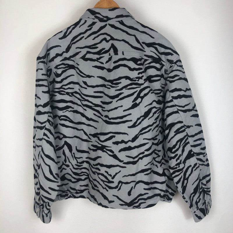 【中古品】【メンズ】 Supreme シュプリーム 25SS MOLESKIN WORK JACKET モールスキン ワークジャケット ライトアウター 149-260128-ks-05-tei サイズ：L カラー：グレー/ブラック 万代Net店