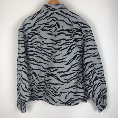 【中古品】【メンズ】 Supreme シュプリーム 25SS MOLESKIN WORK JACKET モールスキン ワークジャケット ライトアウター 149-260128-ks-05-tei サイズ：L カラー：グレー/ブラック 万代Net店