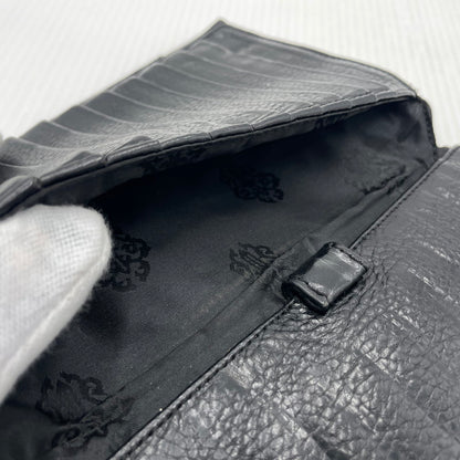 【中古品】【メンズ】 CHROME HEARTS クロムハーツ WAVE CROSS BALL ウェーブ クロス ボール 財布 190-261027-yo-36-teih カラー：ブラック 万代Net店