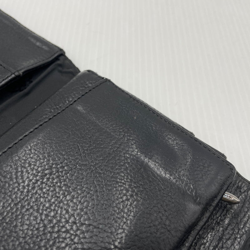 【中古品】【メンズ】 CHROME HEARTS クロムハーツ WAVE CROSS BALL ウェーブ クロス ボール 財布 190-261027-yo-36-teih カラー：ブラック 万代Net店