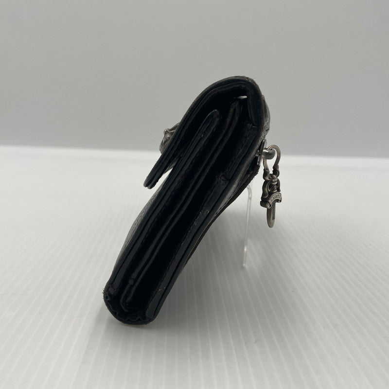 【中古品】【メンズ】 CHROME HEARTS クロムハーツ WAVE CROSS BALL ウェーブ クロス ボール 財布 190-261027-yo-36-teih カラー：ブラック 万代Net店