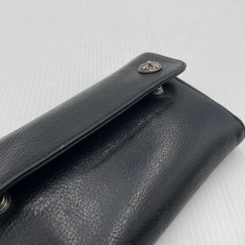 【中古品】【メンズ】 CHROME HEARTS クロムハーツ WAVE CROSS BALL ウェーブ クロス ボール 財布 190-261027-yo-36-teih カラー：ブラック 万代Net店