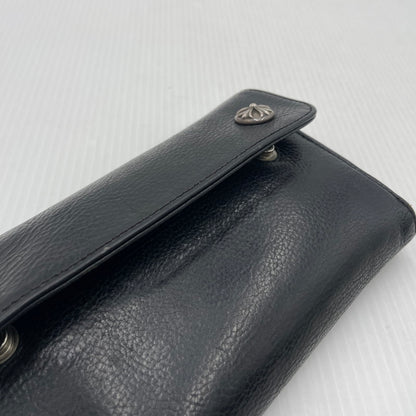 【中古品】【メンズ】 CHROME HEARTS クロムハーツ WAVE CROSS BALL ウェーブ クロス ボール 財布 190-261027-yo-36-teih カラー：ブラック 万代Net店