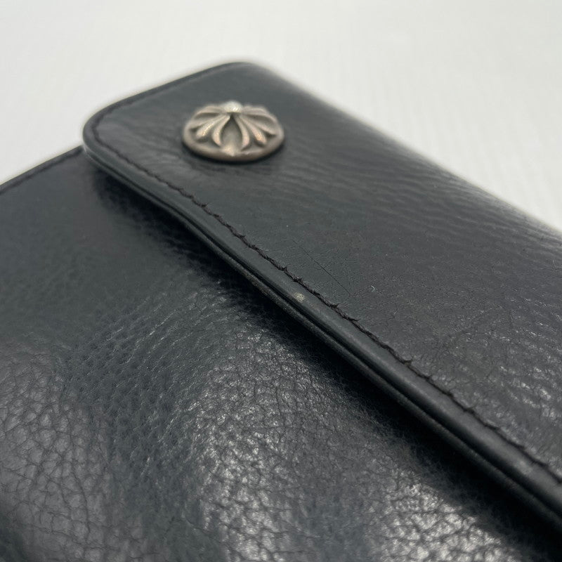 【中古品】【メンズ】 CHROME HEARTS クロムハーツ WAVE CROSS BALL ウェーブ クロス ボール 財布 190-261027-yo-36-teih カラー：ブラック 万代Net店