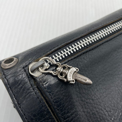 【中古品】【メンズ】 CHROME HEARTS クロムハーツ WAVE CROSS BALL ウェーブ クロス ボール 財布 190-261027-yo-36-teih カラー：ブラック 万代Net店