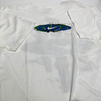 【中古品】【メンズ】 NIKE ナイキ 90's JUST DO IT WORLD TEE 90年代 ジャスト ドゥ イット ワールド Tシャツ 半袖 トップス 148-260720-sa-03-tei サイズ：XL カラー：ホワイト 万代Net店