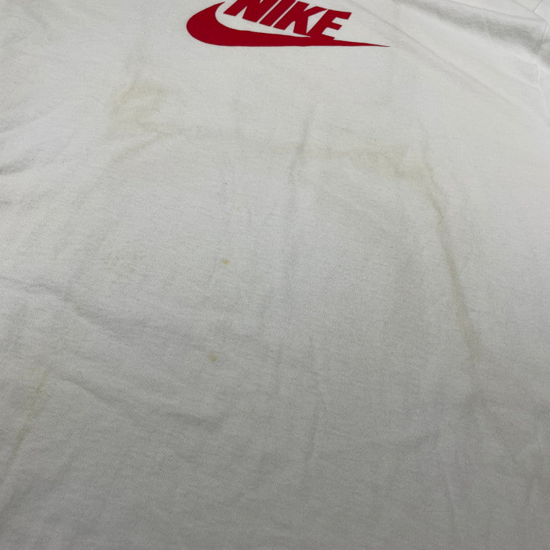 【現状渡し品】【メンズ】 NIKE ナイキ 90's SWOOSH LOGO S/S TEE 90年代 スウッシュ ロゴ ショートスリーブ Tシャツ 半袖 トップス 148-260801-sa-05-tei サイズ：L カラー：ホワイト 万代Net店