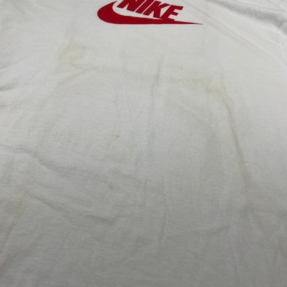 【現状渡し品】【メンズ】 NIKE ナイキ 90's SWOOSH LOGO S/S TEE 90年代 スウッシュ ロゴ ショートスリーブ Tシャツ 半袖 トップス 148-260801-sa-05-tei サイズ：L カラー：ホワイト 万代Net店