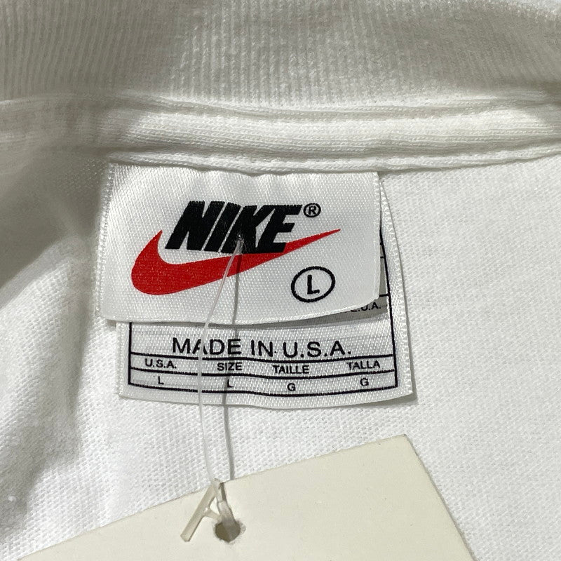 【現状渡し品】【メンズ】 NIKE ナイキ 90's SWOOSH LOGO S/S TEE 90年代 スウッシュ ロゴ ショートスリーブ Tシャツ 半袖 トップス 148-260801-sa-05-tei サイズ：L カラー：ホワイト 万代Net店