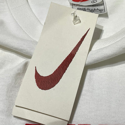 【現状渡し品】【メンズ】 NIKE ナイキ 90's SWOOSH LOGO S/S TEE 90年代 スウッシュ ロゴ ショートスリーブ Tシャツ 半袖 トップス 148-260801-sa-05-tei サイズ：L カラー：ホワイト 万代Net店