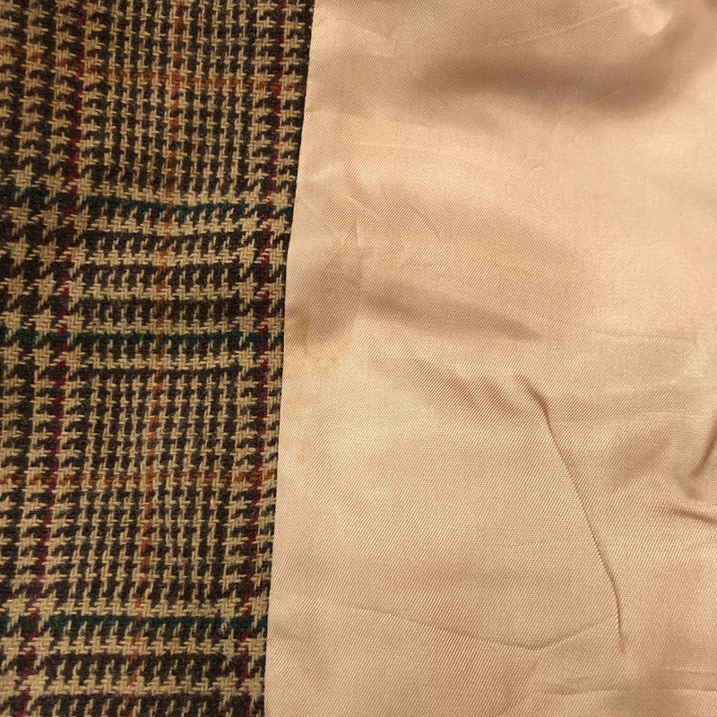 【中古品】【メンズ】 Polo by Ralph Lauren ポロバイラルフローレン 90's CHECK TAILORED JACKET 90年代 チェック テーラードジャケット ライトアウター 145-251022-yo-13-tei サイズ：表記無し カラー：ブラウン 万代Net店