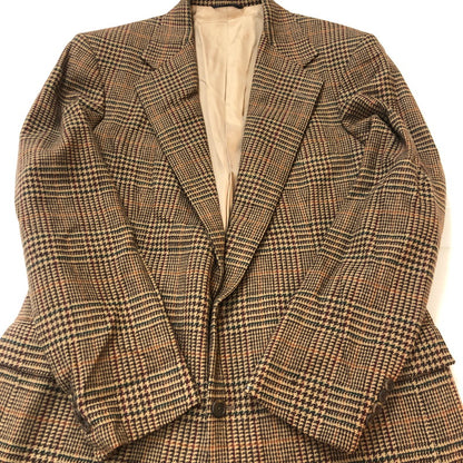 【中古品】【メンズ】 Polo by Ralph Lauren ポロバイラルフローレン 90's CHECK TAILORED JACKET 90年代 チェック テーラードジャケット ライトアウター 145-251022-yo-13-tei サイズ：表記無し カラー：ブラウン 万代Net店