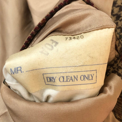 【中古品】【メンズ】 Polo by Ralph Lauren ポロバイラルフローレン 90's CHECK TAILORED JACKET 90年代 チェック テーラードジャケット ライトアウター 145-251022-yo-13-tei サイズ：表記無し カラー：ブラウン 万代Net店