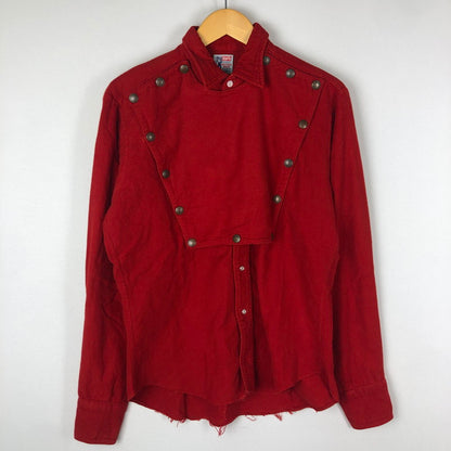 【現状渡し品】【メンズ】 Levi's リーバイス 50~60's SNAPBUTTON WESTERN SHIRT VINTAGE 50～60年代 スナップボタン ウエスタンシャツ 長袖 トップス ヴィンテージ 145-251022-yo-09-tei サイズ：不明 カラー：レッド 万代Net店