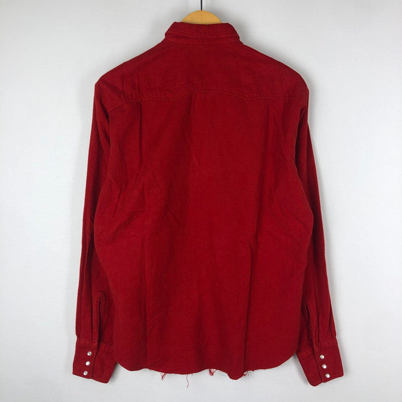 【現状渡し品】【メンズ】 Levi's リーバイス 50~60's SNAPBUTTON WESTERN SHIRT VINTAGE 50～60年代 スナップボタン ウエスタンシャツ 長袖 トップス ヴィンテージ 145-251022-yo-09-tei サイズ：不明 カラー：レッド 万代Net店