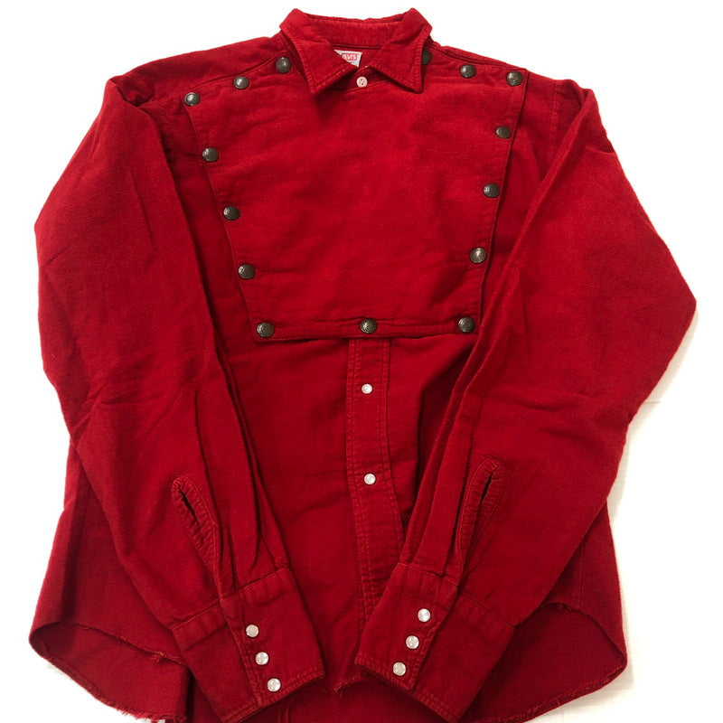 【現状渡し品】【メンズ】 Levi's リーバイス 50~60's SNAPBUTTON WESTERN SHIRT VINTAGE 50～60年代 スナップボタン ウエスタンシャツ 長袖 トップス ヴィンテージ 145-251022-yo-09-tei サイズ：不明 カラー：レッド 万代Net店