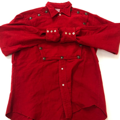 【現状渡し品】【メンズ】 Levi's リーバイス 50~60's SNAPBUTTON WESTERN SHIRT VINTAGE 50～60年代 スナップボタン ウエスタンシャツ 長袖 トップス ヴィンテージ 145-251022-yo-09-tei サイズ：不明 カラー：レッド 万代Net店