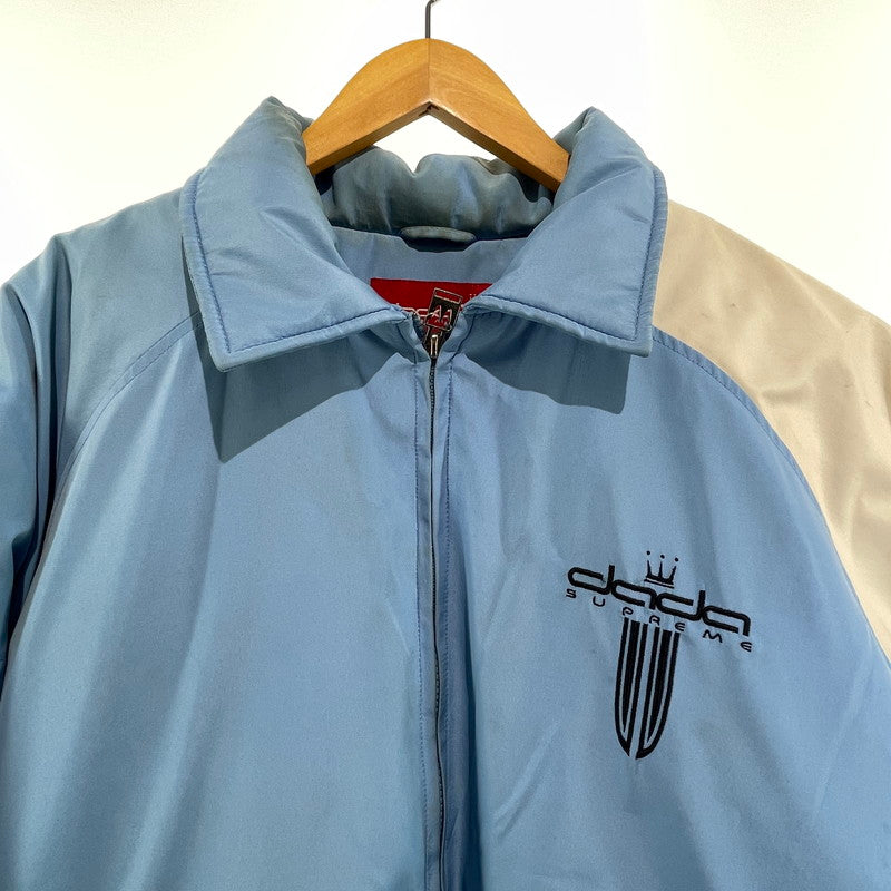 【現状渡し品】【メンズ】 DADA SUPREME 00'S ダダシュプリーム ロゴ刺繍 ダウンジャケット ヴィンテージ 145-260818-nm-95-tei サイズ：XL カラー：ブルー×ホワイト 万代Net店