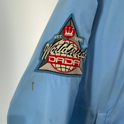 【現状渡し品】【メンズ】 DADA SUPREME 00'S ダダシュプリーム ロゴ刺繍 ダウンジャケット ヴィンテージ 145-260818-nm-95-tei サイズ：XL カラー：ブルー×ホワイト 万代Net店