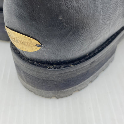 【中古品】【レディース】 JIMMY CHOO ジミーチュウ BIKER LEATHER BOOTS バイカー レザー ブーツ 靴 164-260819-sa-19-teih サイズ：34 カラー：ブラック 万代Net店