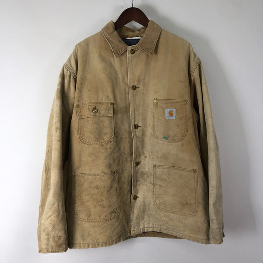 【現状渡し品】【メンズ】 Carhartt カーハート 80's MICHIGAN CHORE COAT VINTAGE 80年代 ミシガン チョア コート アウター ヴィンテージ 145-251021-ks-12-tei カラー：ブラウン 万代Net店