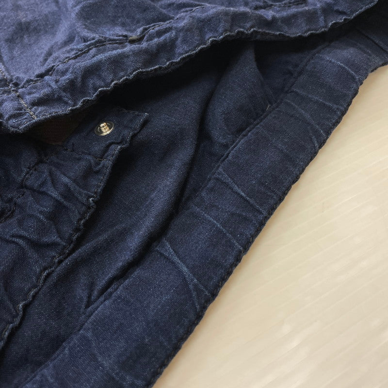 【中古品】【メンズ】 Sacai サカイ 16AW VELOUR COLLAR DRAWSTRING L/S SHIRT 16-01090M ベロアカラー ドローストリング ロングスリーブ シャツ トップス 長袖 140-251110-ts-03-tei サイズ：1 カラー：インディゴ 万代Net店