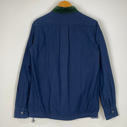 【中古品】【メンズ】 Sacai サカイ 16AW VELOUR COLLAR DRAWSTRING L/S SHIRT 16-01090M ベロアカラー ドローストリング ロングスリーブ シャツ トップス 長袖 140-251110-ts-03-tei サイズ：1 カラー：インディゴ 万代Net店