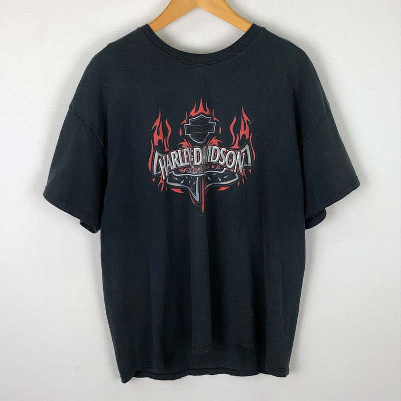 【現状渡し品】【メンズ】 00's TRIBAL PRINT S/S TEE 2000年代 トライバル プリント ショートスリーブ Tシャツ トップス 半袖 145-251115-ts-19-tei サイズ：XL カラー：ブラック 万代Net店