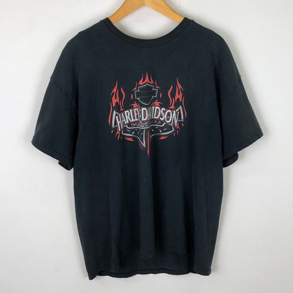 【現状渡し品】【メンズ】 00's TRIBAL PRINT S/S TEE 2000年代 トライバル プリント ショートスリーブ Tシャツ トップス 半袖 145-251115-ts-19-tei サイズ：XL カラー：ブラック 万代Net店