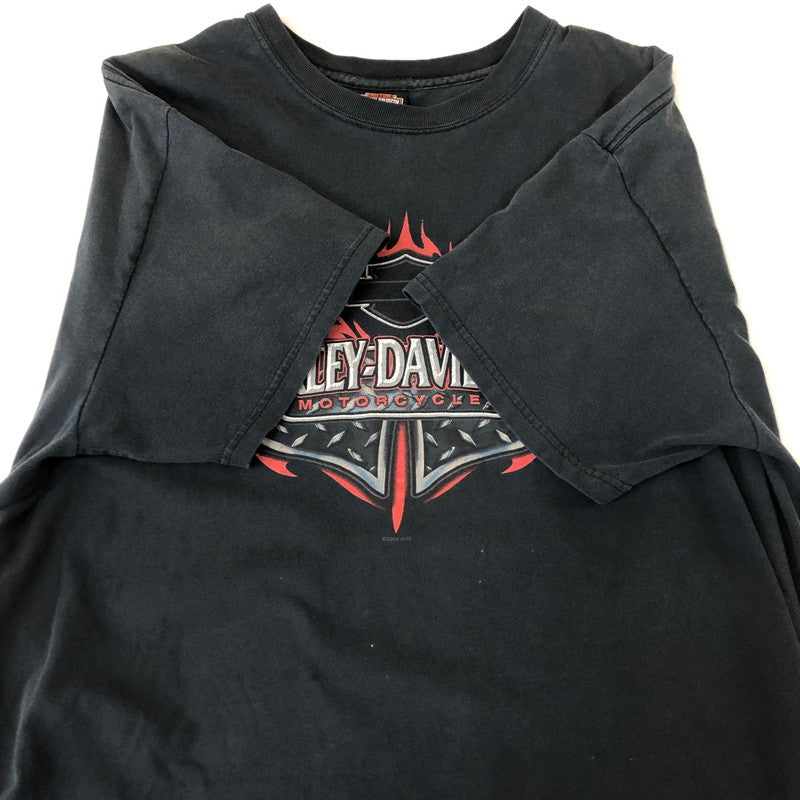 【現状渡し品】【メンズ】 00's TRIBAL PRINT S/S TEE 2000年代 トライバル プリント ショートスリーブ Tシャツ トップス 半袖 145-251115-ts-19-tei サイズ：XL カラー：ブラック 万代Net店