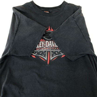 【現状渡し品】【メンズ】 00's TRIBAL PRINT S/S TEE 2000年代 トライバル プリント ショートスリーブ Tシャツ トップス 半袖 145-251115-ts-19-tei サイズ：XL カラー：ブラック 万代Net店