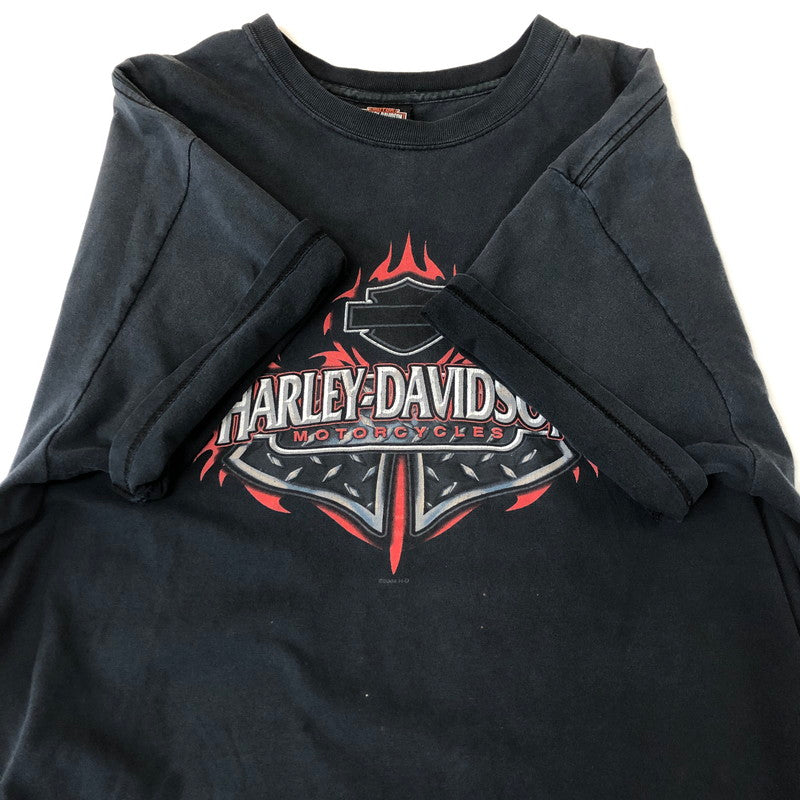 【現状渡し品】【メンズ】 00's TRIBAL PRINT S/S TEE 2000年代 トライバル プリント ショートスリーブ Tシャツ トップス 半袖 145-251115-ts-19-tei サイズ：XL カラー：ブラック 万代Net店