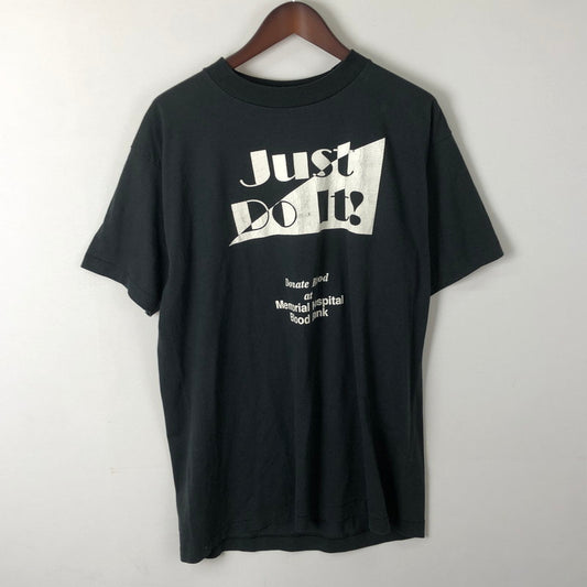 【中古品】【メンズ】 FRUIT OF THE LOOM フルーツオブザルーム 90's BLOOD BANK TEE JUST DO IT ! 90年代 ブラッドバンク Tシャツ 半袖 トップス 145-251103-yo-18-tei サイズ：XL カラー：ブラック 万代Net店