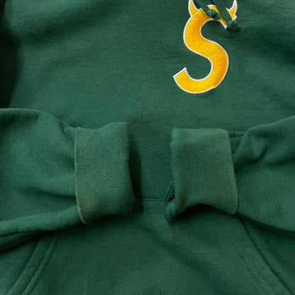 【中古品】【メンズ】 Supreme シュプリーム 22AW S LOGO HOODED SWEAT SHIRT S ロゴ フーデッド スウェットシャツ トップス プルオーバーパーカー 149-251218-yy-10-tei サイズ：S カラー：ダーク グリーン 万代Net店