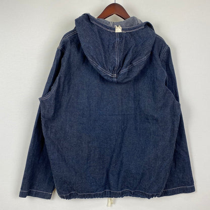 【中古品】【メンズ】 Buzz Rickson's バズリクソンズ U.S. NAVY DENIM GAS PROTECTIVE PARKA BR11703 ユーエス ネイビー デニム ガス プロテクティブ パーカー ライトアウター 米海軍 プルオーバーデニムジャケット 145-251024-ks-10-tei サイズ：表記サイズなし カラー：インディゴ 万代Net店