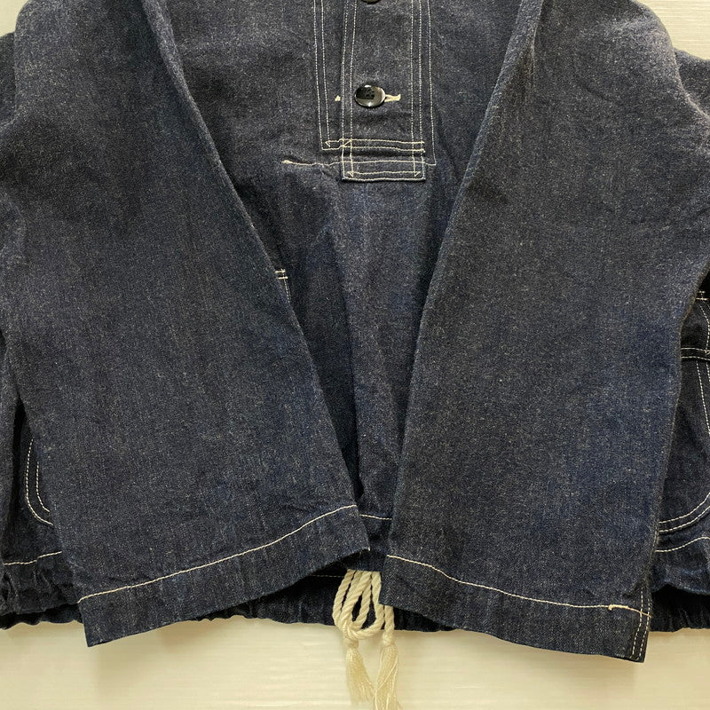 【中古品】【メンズ】 Buzz Rickson's バズリクソンズ U.S. NAVY DENIM GAS PROTECTIVE PARKA BR11703 ユーエス ネイビー デニム ガス プロテクティブ パーカー ライトアウター 米海軍 プルオーバーデニムジャケット 145-251024-ks-10-tei サイズ：表記サイズなし カラー：インディゴ 万代Net店
