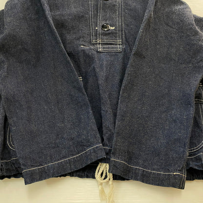 【中古品】【メンズ】 Buzz Rickson's バズリクソンズ U.S. NAVY DENIM GAS PROTECTIVE PARKA BR11703 ユーエス ネイビー デニム ガス プロテクティブ パーカー ライトアウター 米海軍 プルオーバーデニムジャケット 145-251024-ks-10-tei サイズ：表記サイズなし カラー：インディゴ 万代Net店