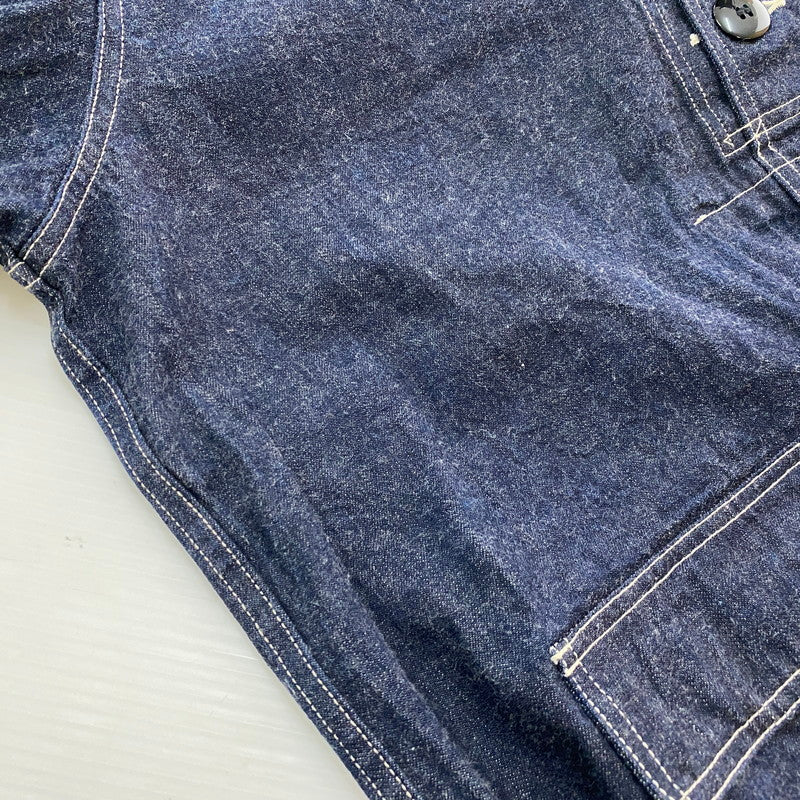 【中古品】【メンズ】 Buzz Rickson's バズリクソンズ U.S. NAVY DENIM GAS PROTECTIVE PARKA BR11703 ユーエス ネイビー デニム ガス プロテクティブ パーカー ライトアウター 米海軍 プルオーバーデニムジャケット 145-251024-ks-10-tei サイズ：表記サイズなし カラー：インディゴ 万代Net店