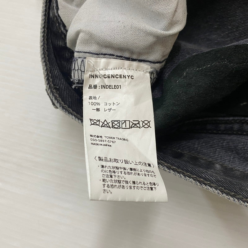 【中古品】【メンズ】 INNOCENCE NYC イノセンス BUTTON FLY DAMAGE DESIGN DENIM PANTS INDELE01 ボタンフライ ダメージ デザイン デニムパンツ ボトムス ジーンズ 153-251024-ks-14-tei サイズ：32 カラー：ブラック 万代Net店