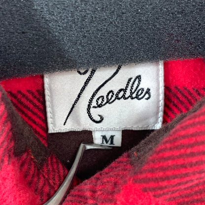 【中古品】【メンズ】 NEEDLES ニードルス COTTON LS CHECK SHIRT コットン長袖チェックシャツ ブランド 古着 141-260425-gm-19-fuz サイズ：M カラー：レッド 万代Net店