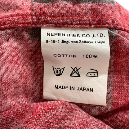 【中古品】【メンズ】 NEEDLES ニードルス COTTON LS CHECK SHIRT コットン長袖チェックシャツ ブランド 古着 141-260425-gm-19-fuz サイズ：M カラー：レッド 万代Net店