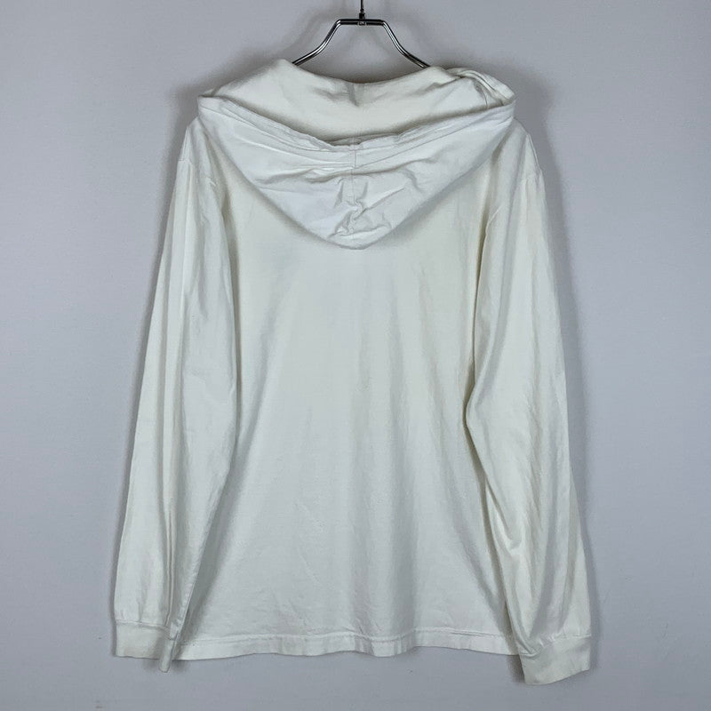 【中古品】【メンズ】 STUSSY ステューシー EMBROIDERED LOGO DETAIL PULLOVER HOODIE エンブロイダリード ロゴ ディテイル プルオーバー フーディ トップス パーカー 142-260124-yy-10-tei サイズ：M カラー：ホワイト 万代Net店
