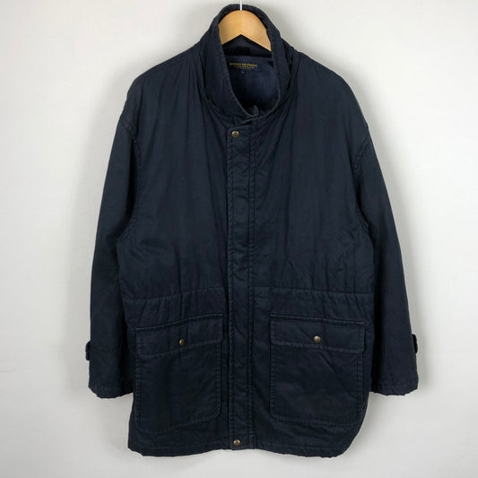 【中古品】【メンズ】 Brooks Brothers ブルックスブラザーズ 80's CHECK LINER STANDNECK COTTON JACKET チェックライナー スタンドネック コットンジャケット ライトアウター 145-251102-yy-18-tei サイズ：L カラー：ネイビー 万代Net店