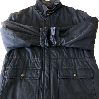 【中古品】【メンズ】 Brooks Brothers ブルックスブラザーズ 80's CHECK LINER STANDNECK COTTON JACKET チェックライナー スタンドネック コットンジャケット ライトアウター 145-251102-yy-18-tei サイズ：L カラー：ネイビー 万代Net店