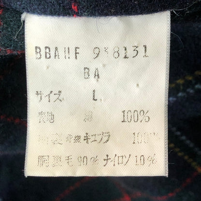 【中古品】【メンズ】 Brooks Brothers ブルックスブラザーズ 80's CHECK LINER STANDNECK COTTON JACKET チェックライナー スタンドネック コットンジャケット ライトアウター 145-251102-yy-18-tei サイズ：L カラー：ネイビー 万代Net店