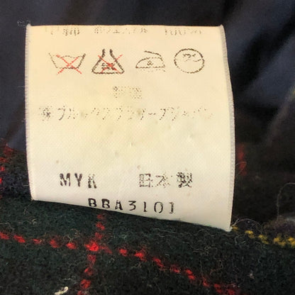 【中古品】【メンズ】 Brooks Brothers ブルックスブラザーズ 80's CHECK LINER STANDNECK COTTON JACKET チェックライナー スタンドネック コットンジャケット ライトアウター 145-251102-yy-18-tei サイズ：L カラー：ネイビー 万代Net店