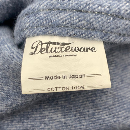 【中古品】【メンズ】 DELUXEWARE COTTON WORK LS SHIRT デラックスウェア コットンワーク長袖シャツ デニム トップス ブランド 古着 145-260725-gm-30-fuzh サイズ：不明 カラー：インディゴ 万代Net店