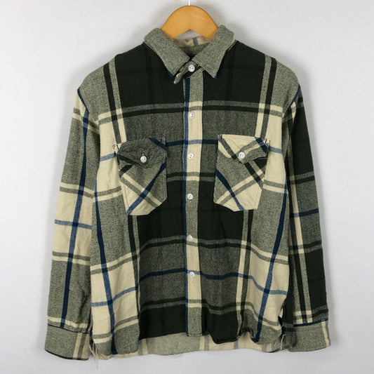 【中古品】【メンズ】 POST OVERALLS ポストオーバーオールズ FLANNEL L/S SHIRT フランネル ロングスリーブ シャツ 長袖 トップス 145-251103-yo-25-tei サイズ：不明 カラー：グリーン 万代Net店